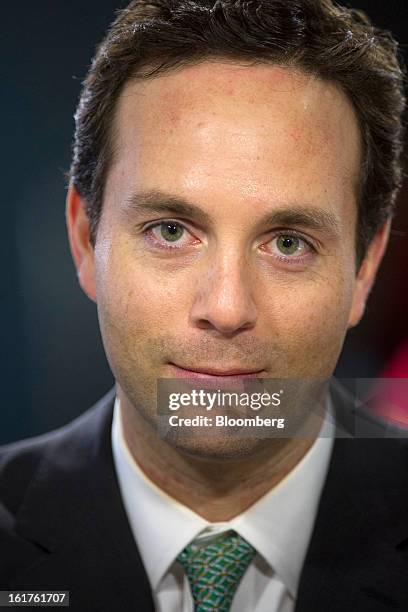 Spencer Rascoff, co-founder and chief executive officer at Zillow.com, sits for a photograph during a Bloomberg West Television interview in San...