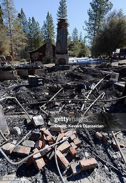 The burned out cabin where the remains of multiple murder suspect and former Los Angeles Police Department officer Christopher Dorner were found is...