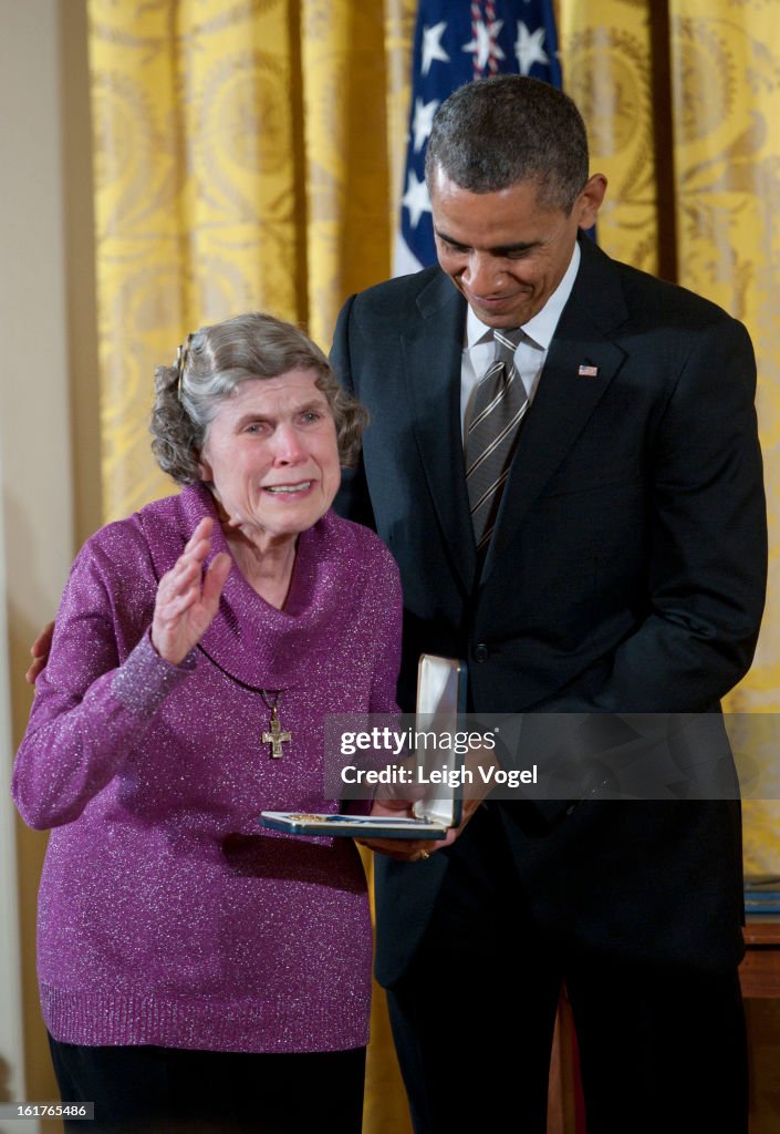 President Barack Obama Welcomes The 2012 Presidential Citizens Medal Recipients
