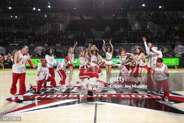 Houston Rockets Dance The Houston Rockets dance team peforms during the Sprint Celebrity ...