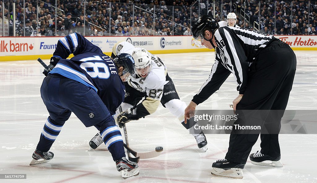 Pittsburgh Penguins v Winnipeg Jets