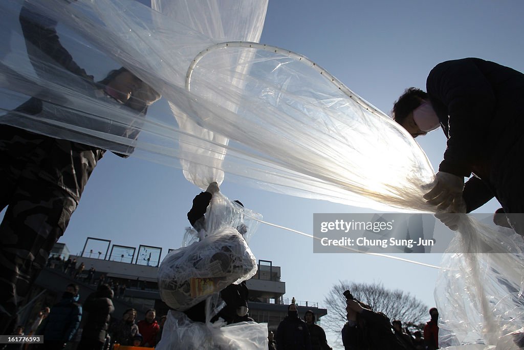 North Korean Defectors Release Propaganda Balloons In Protest Against Nuclear Test