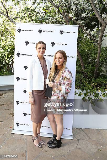 Whitney Port and Paige Port at Whitney Eve For Proper Attire Launch held at The Sunset Marquis Hotel & Villas on February 15, 2013 in West Hollywood,...