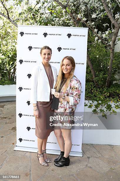 Whitney Port and Paige Port at Whitney Eve For Proper Attire Launch held at The Sunset Marquis Hotel & Villas on February 15, 2013 in West Hollywood,...