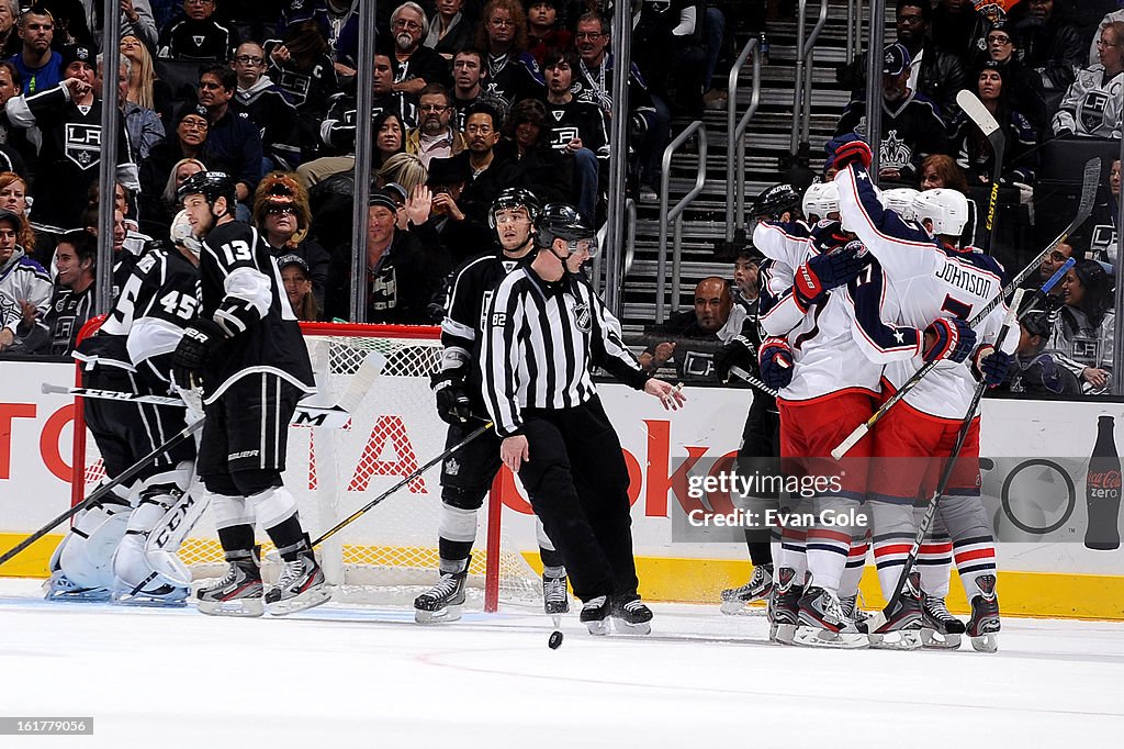 Columbus Blue Jackets v Los Angeles Kings