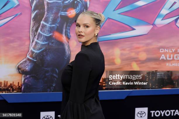 Kinsey Wolanski attends Warner Bros. "Blue Beetle" Los Angeles Special Screening at TCL Chinese Theatre on August 15, 2023 in Hollywood, California.