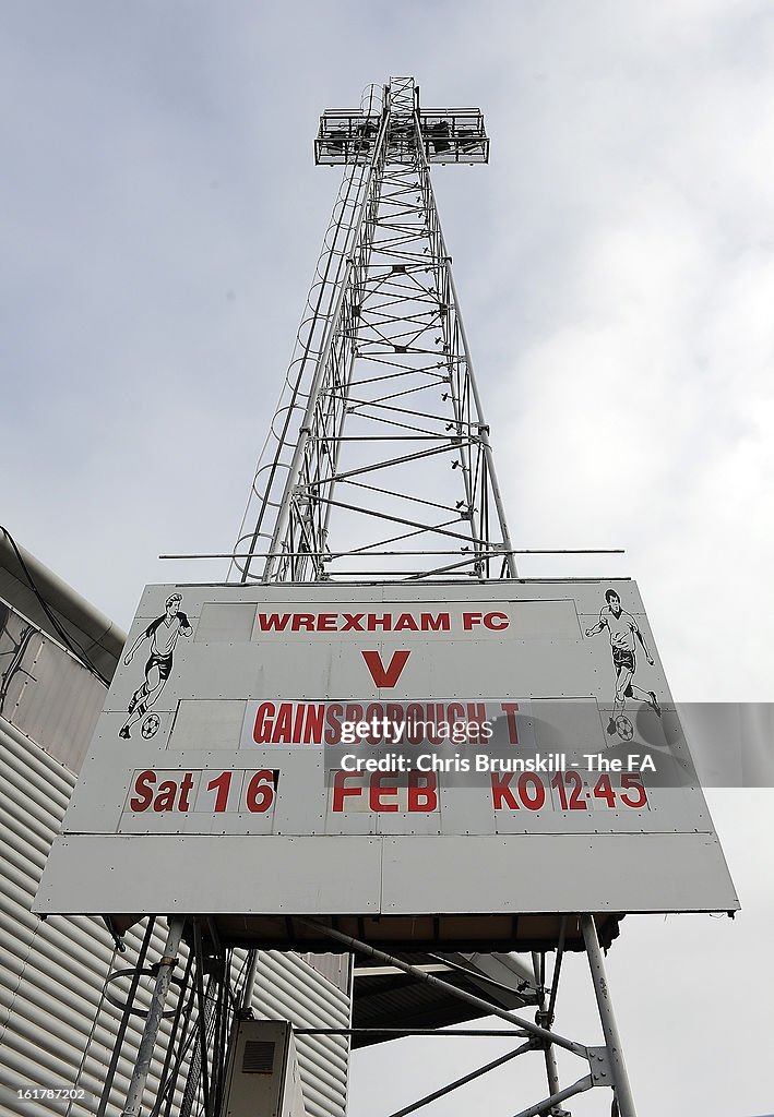 Wrexham v Gainsborough Trinity - FA Trophy Semi Final