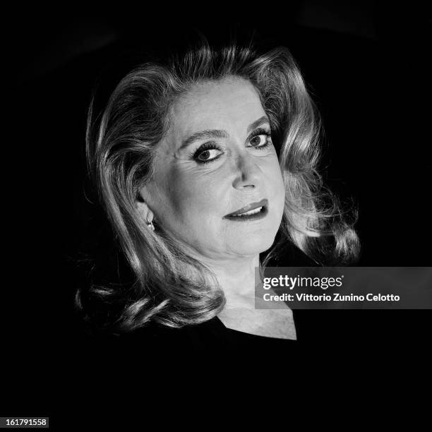 An Alternative view on actress Catherine Deneuve at the 'On My Way' Premiere during the 63rd Berlinale International Film Festival at Berlinale...