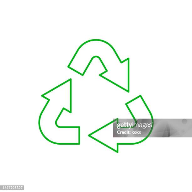 recycle symbol. - garbage disposal stock illustrations