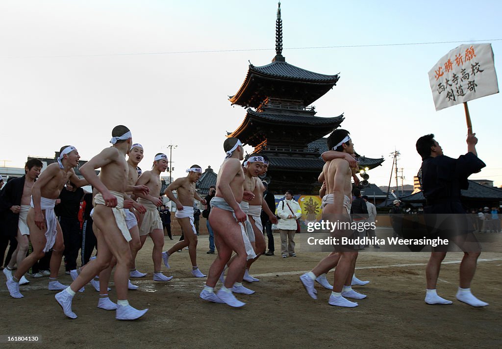 Saidaiji Temple Naked Festival Takes Place