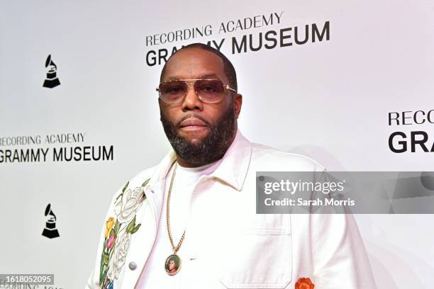 Killer Mike attends The Drop: Killer Mike at The GRAMMY Museum on August 15, 2023 in Los Angeles, California.