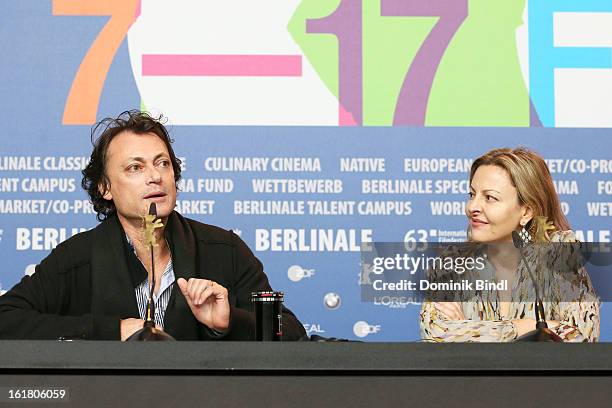 Award winner Kim Mordaunt attends the Award Winners Press Conference during the 63rd Berlinale International Film Festival at Grand Hyatt Hotel on...