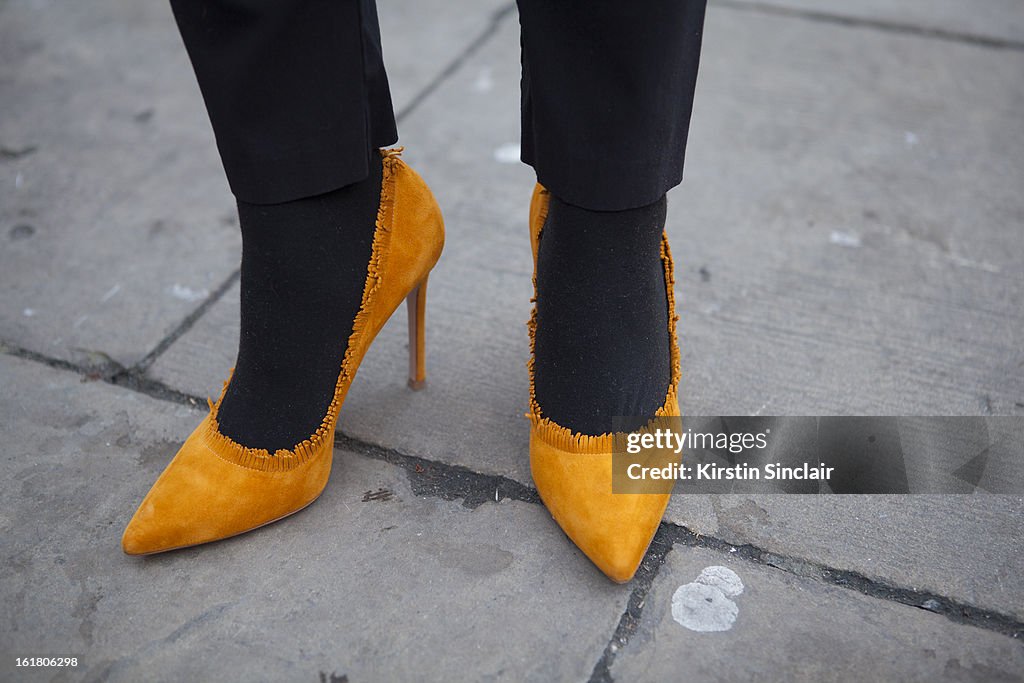 Street Style On February, 15 - London Fashion Week Womenswear A/W 2013