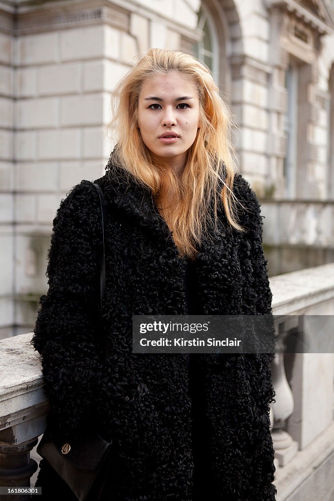 Street Style On February, 15 - London Fashion Week Womenswear A/W 2013
