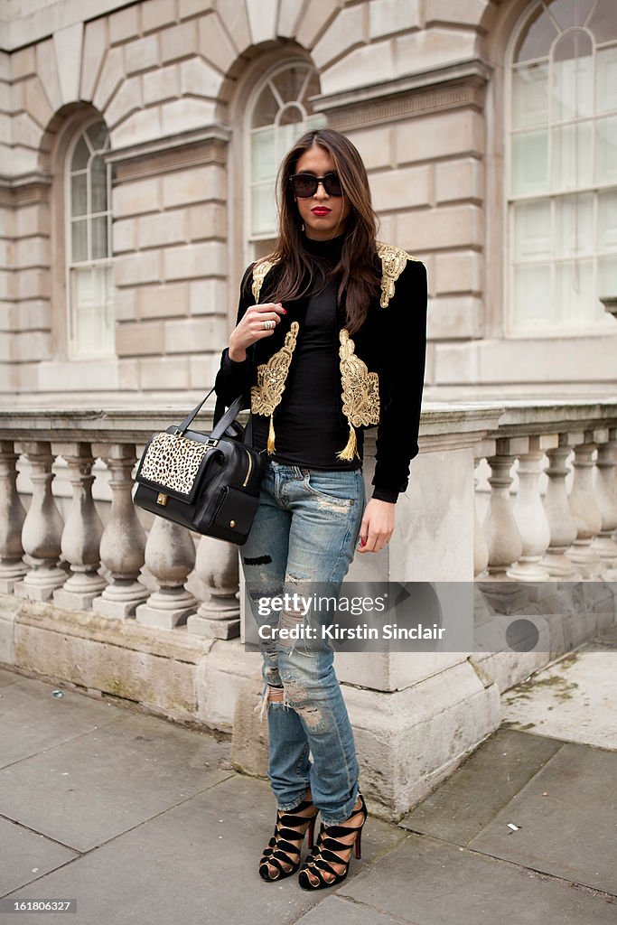 Street Style On February, 15 - London Fashion Week Womenswear A/W 2013