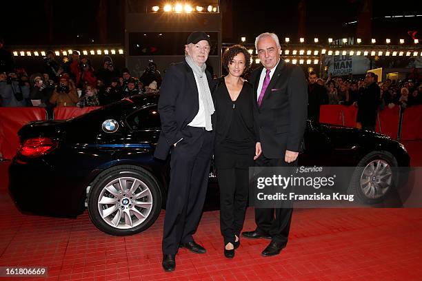 Michael Gwisdek, Gabriela Gwisdek and Hans Reiner Schroeder attend the Closing Ceremony Red Carpet Arrivals - BMW At The 63rd Berlinale International...