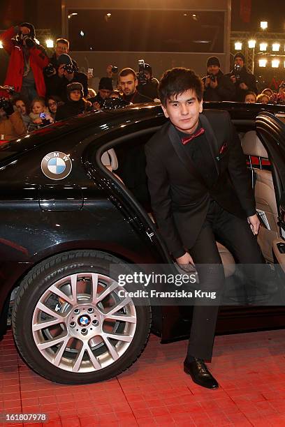 Mukhtar Anadassov attends the Closing Ceremony Red Carpet Arrivals - BMW At The 63rd Berlinale International Film Festival at Berlinale-Palast on...