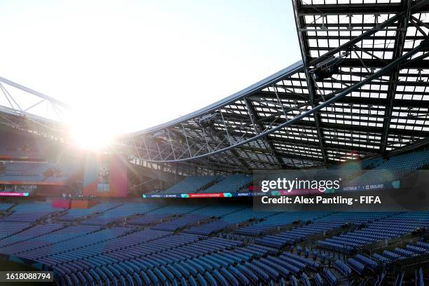 General view inside the stadium prior to the FIFA Women's World Cup Australia & New Zealand 2023 Semi Final match between Australia and England at...
