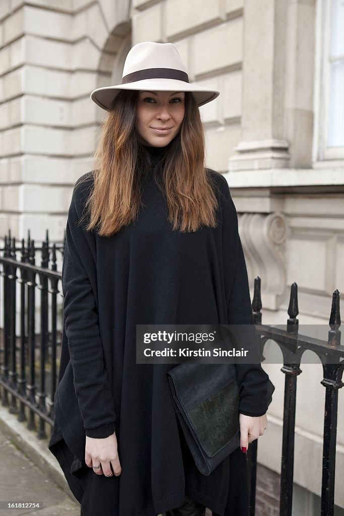 Street Style On February, 16 - London Fashion Week Womenswear A/W 2013