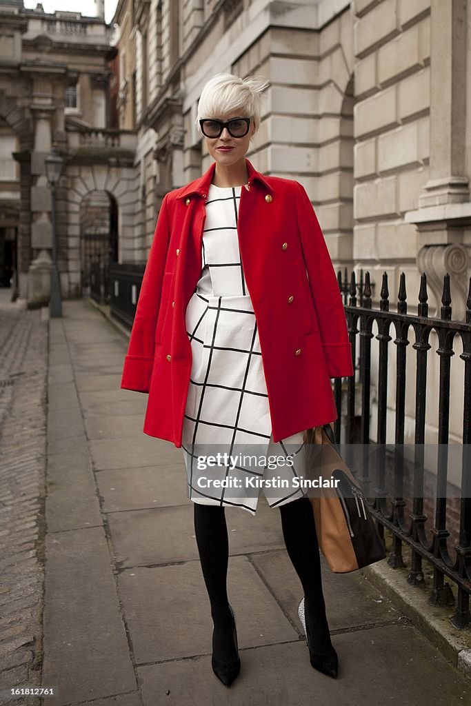 Street Style On February, 16 - London Fashion Week Womenswear A/W 2013