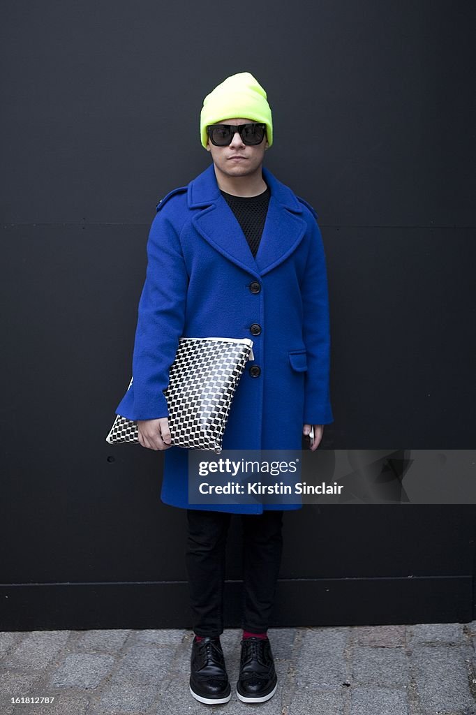 Street Style On February, 16 - London Fashion Week Womenswear A/W 2013