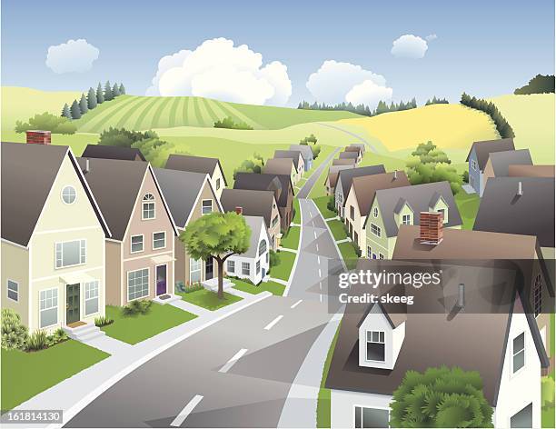 135 Quiet Neighborhood Road High Res Illustrations - Getty Images