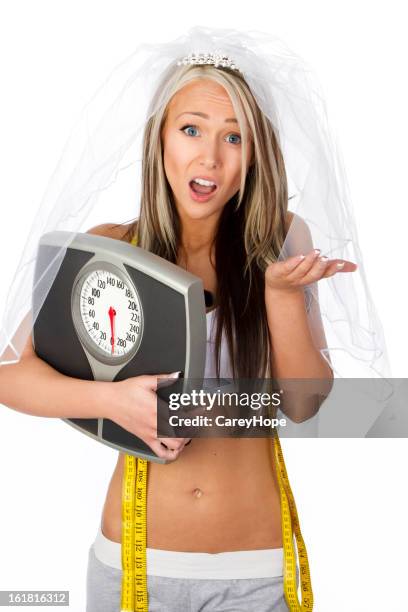 bride on a diet - veil stock pictures, royalty-free photos & images