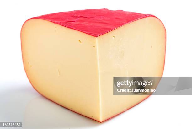 piezas de queso edam - queso gouda fotografías e imágenes de stock