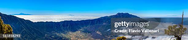 caldera de taburiente national park, la palma - caldera stock pictures, royalty-free photos & images