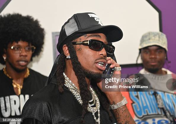 Rocket Bay Rapper Rapper Quavo attends Rocket Power Album Pop Up Shop at Good Times ...