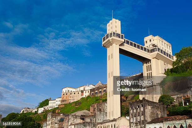 lacerda elevator in salvador - salvador stock pictures, royalty-free photos & images