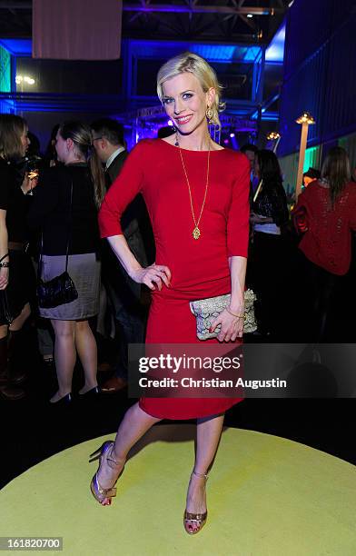 Eva Habermann attends Brigitte Fashion Event 2013 at Hamburg Cruise Center on February 16, 2013 in Hamburg, Germany.