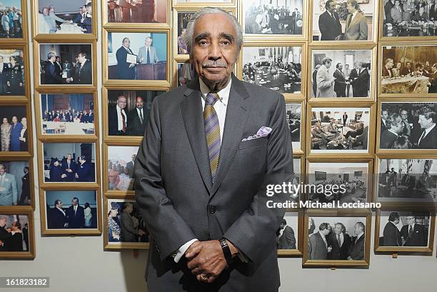 Congressman Charles Rangel poses in his Harlem office for the Resident Magazine Shoot on December 10, 2012 in New York City.