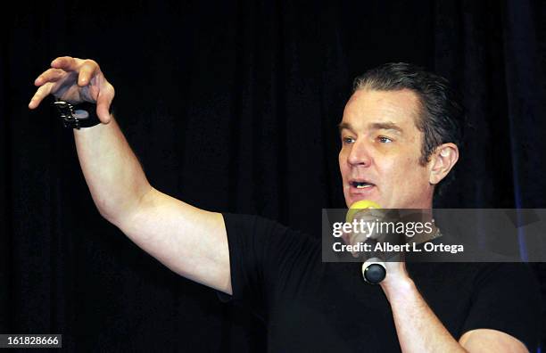 Actor James Marsters attends Creation Entertainment's Grand Slam Convention: The Star Trek And Sci-Fi Summit held at Burbank Marriott Convention...