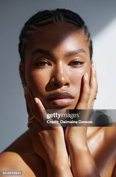 Beautiful Woman Youthful Skin Care Stock Photo, Stockfoto