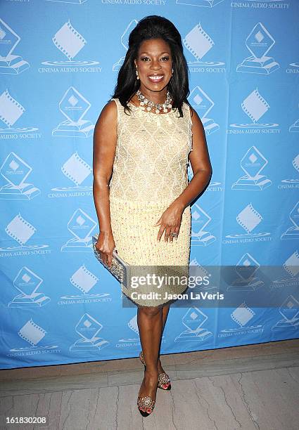 Actress Lorraine Toussaint attends the 49th annual Cinema Audio Society Guild Awards at Millennium Biltmore Hotel on February 16, 2013 in Los...