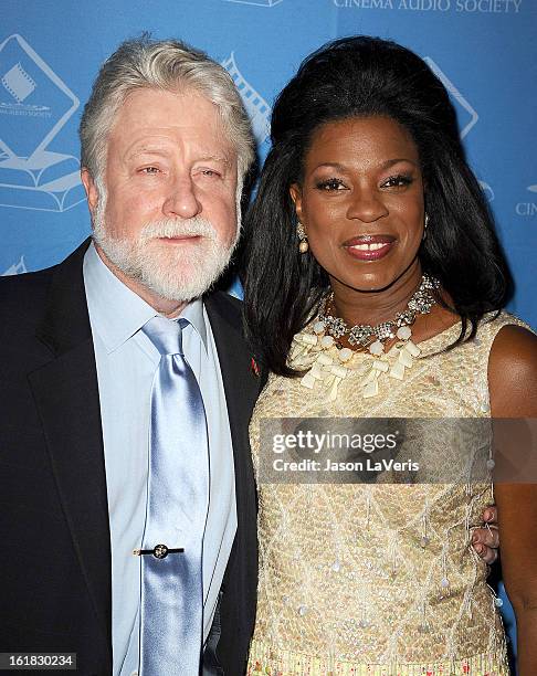 Lorraine Toussaint and guest attend the 49th annual Cinema Audio Society Guild Awards at Millennium Biltmore Hotel on February 16, 2013 in Los...