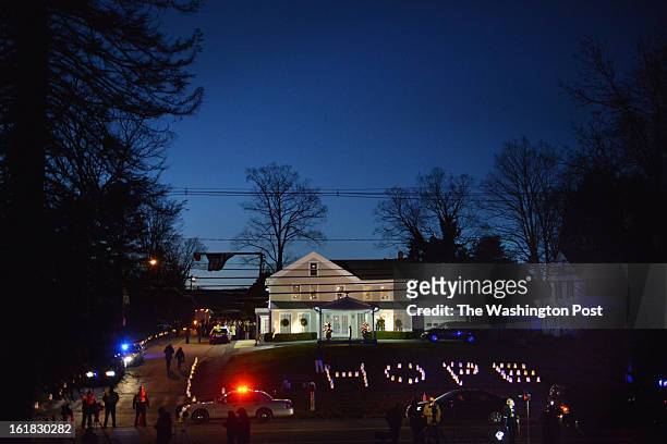 Mourners gather at the funeral for Sandy Hook Elementary principal Dawn Hochsprung on Tuesday, December 19 in Woodbury, CT. Hochsprung and school...