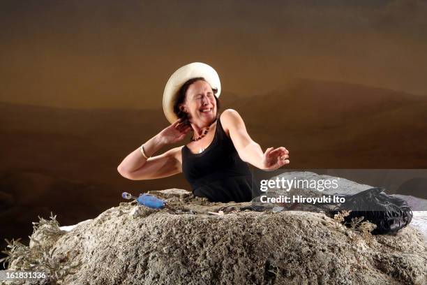 Samuel Beckett's "Happy Days," directed by Deborah Warner at Bam Harvey Theater on Monday night, January 7, 2008.Cast;Fiona Shaw as Winnie.