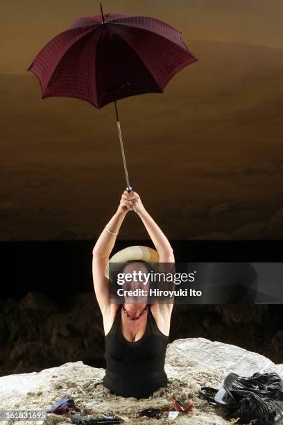 Samuel Beckett's "Happy Days," directed by Deborah Warner at Bam Harvey Theater on Monday night, January 7, 2008.Cast;Fiona Shaw as Winnie.