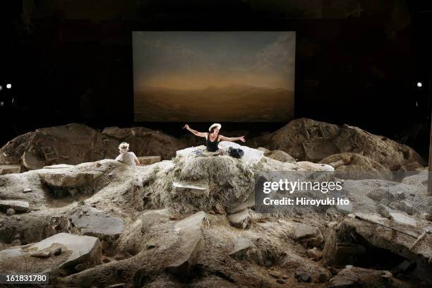 Samuel Beckett's "Happy Days," directed by Deborah Warner at Bam Harvey Theater on Monday night, January 7, 2008.Cast;Fiona Shaw as Winnie.