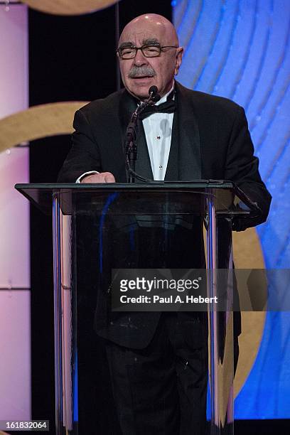 American Cinema Editors Vice President Alan Heim, A.C.E. On stage during the 63rd Annual ACE Eddie Awards held at The Beverly Hilton Hotel on...