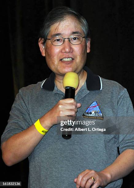 Visual effects artist Michael Okuda attends Creation Entertainment's Grand Slam Convention: The Star Trek And Sci-Fi Summit held at Burbank Marriott...