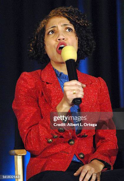 Actress Jasika Nicole attends Creation Entertainment's Grand Slam Convention: The Star Trek And Sci-Fi Summit held at Burbank Marriott Convention...