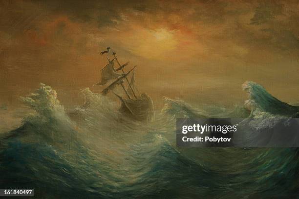 illustrations, cliparts, dessins animés et icônes de le bateau de pirates - galleon