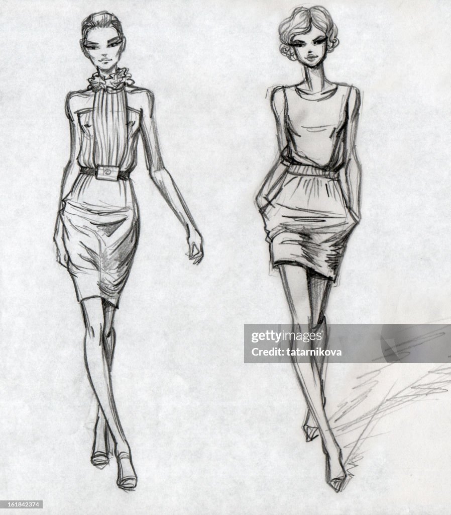 Models (black-and-white)