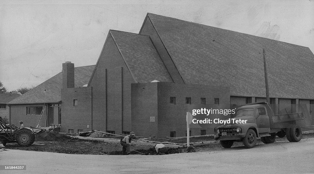 OCT 31 1957, NOV 2 1957; New St. Haul's to Replace the Old; Workmen put finishing touches on the new St. Paul's Episcopal Church in Lakewood. Right Rev. Joseph S. Minnis, bishop of Colorado, will officiate at the dedication ceremony Sunday at 10:30 am. Th