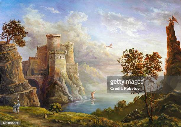 illustrazioni stock, clip art, cartoni animati e icone di tendenza di fata unito - periodo medievale