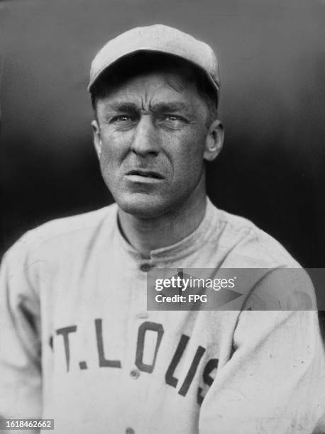 Portrait of Branch Rickey , Catcher and Manager for the St Louis Browns of the American League during the Major League Baseball season circa May 1915...