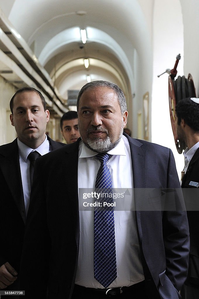 Israel's Former Foreign Minister Avigdor Lieberman Goes On Trial For Fraud